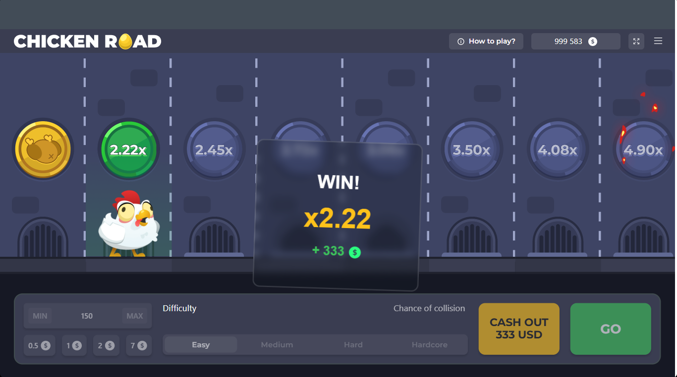 Chicken Road online game výhra